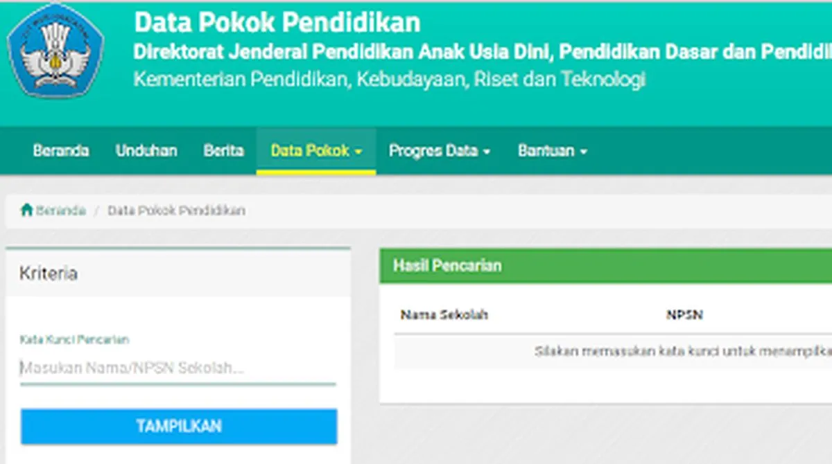 Verval Data di Dapodik